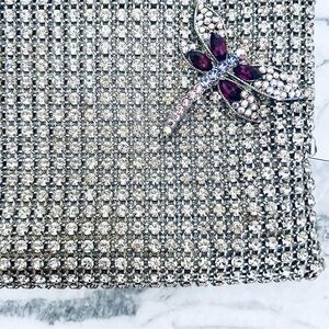 💕Isabella Adam’s New York Crystal Embellished Clutch/Purse